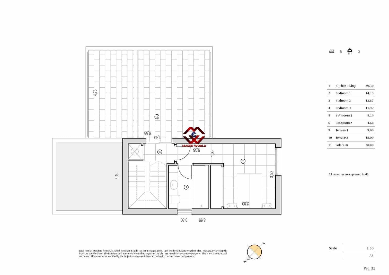 3 slaapkamer Villa te koop in Algorfa met zwembad garage - € 489.000 (Ref: 9910977)