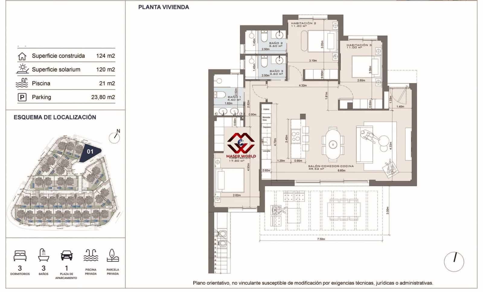 3 soverom Kjedet enebolig til salgs i Muchamiel / Mutxamel med svømmebasseng garasje - € 570 000 (Ref: 9910981)