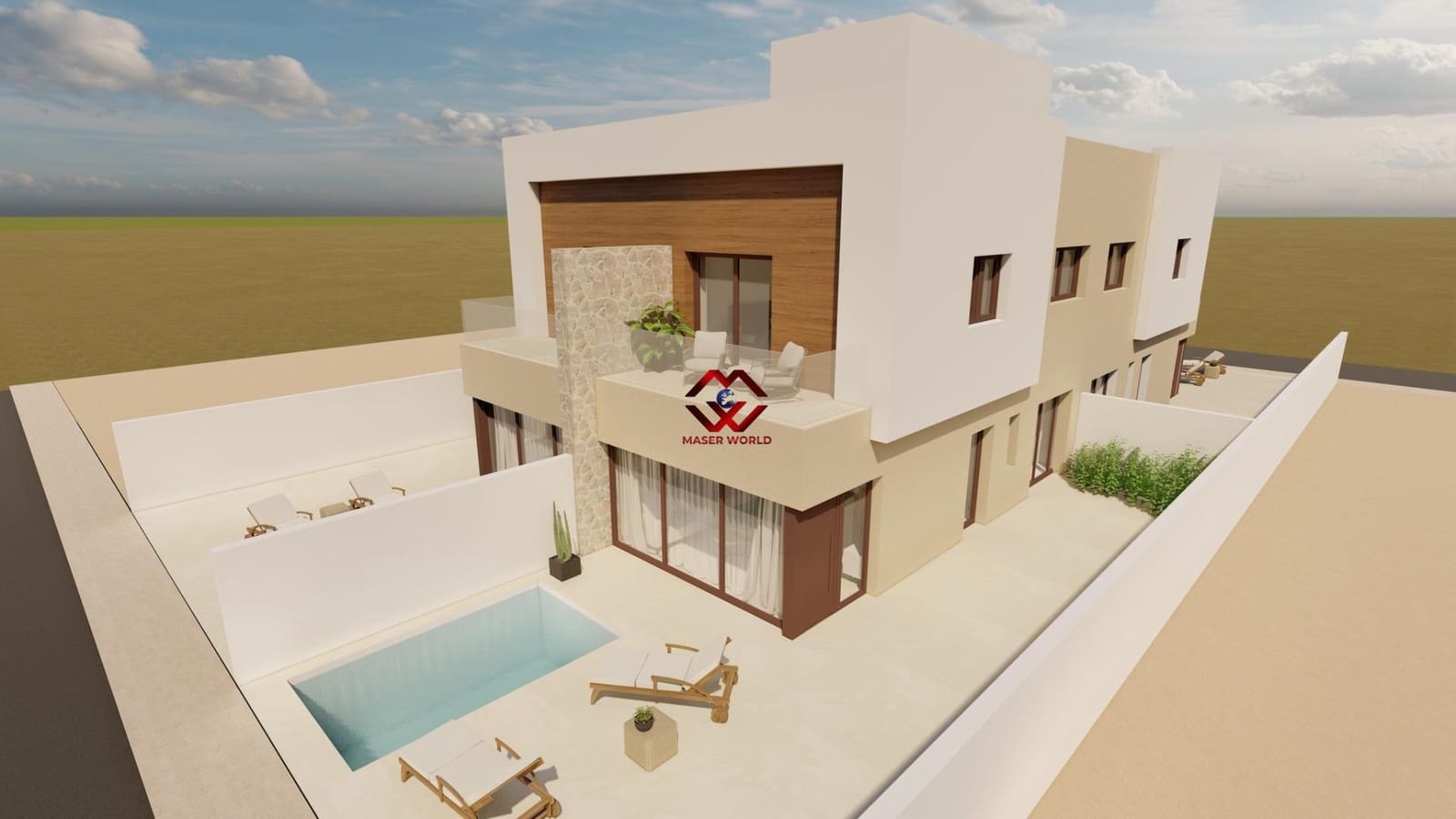 3 soveværelse Villa til salg i Santiago de la Ribera med swimmingpool garage - € 376.500 (Ref: 9927345)