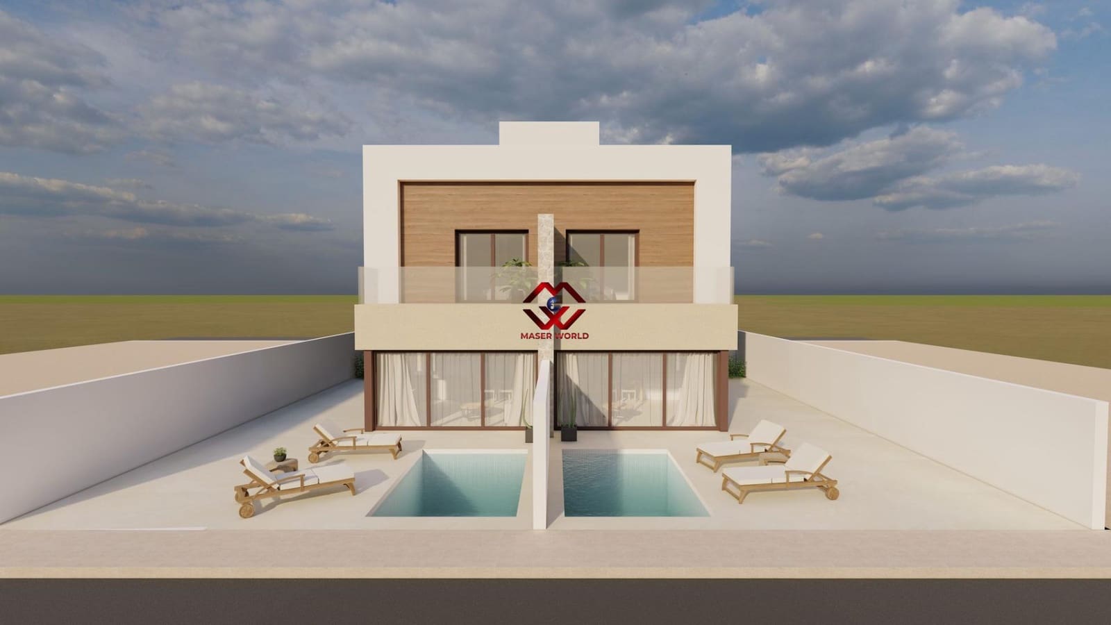 3 soveværelse Villa til salg i Santiago de la Ribera med swimmingpool garage - € 376.500 (Ref: 9927345)