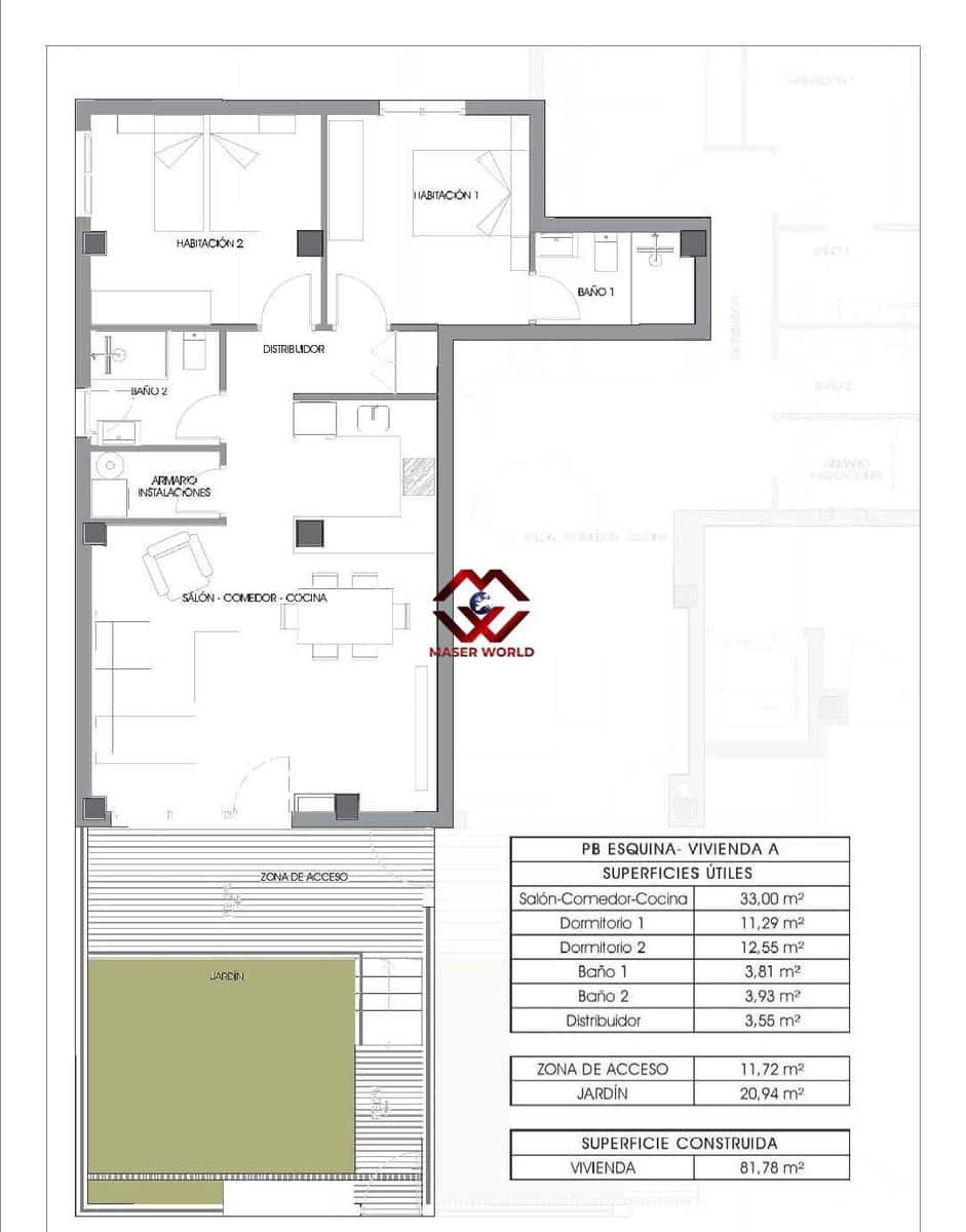 2 sypialnia Apartament na sprzedaż w La Villajoyosa / Vila Joiosa - 275 000 € (Ref: 9954193)