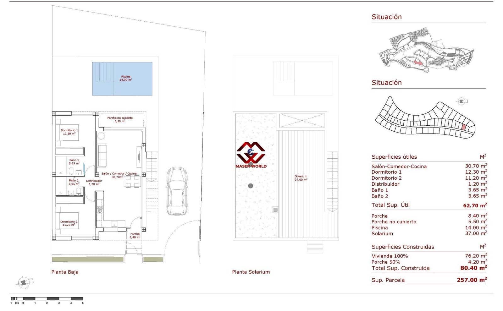 2 sypialnia Willa na sprzedaż w Hacienda del Alamo z basenem - 310 000 € (Ref: 9955115)