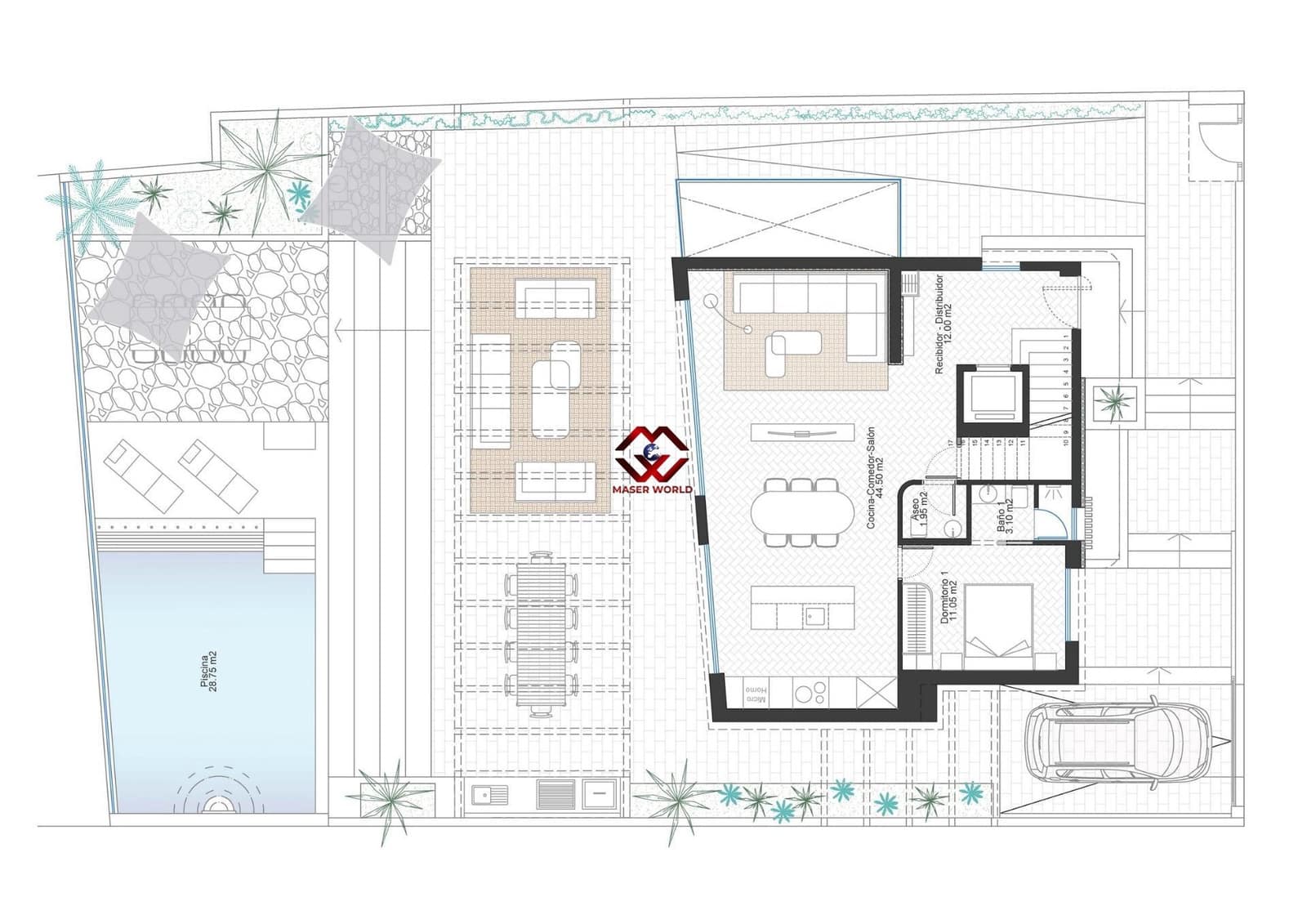 3 sypialnia Willa na sprzedaż w Cala Flores z basenem garażem - 2 600 000 € (Ref: 9955116)