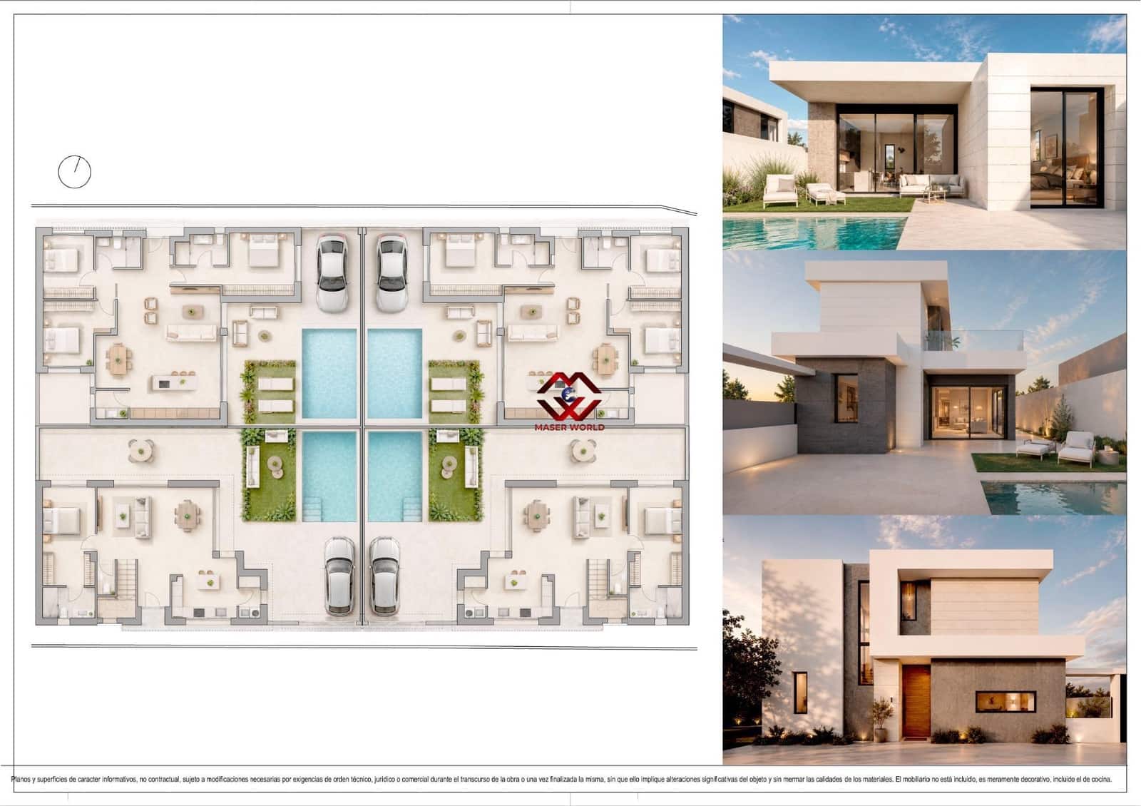 3 bedroom Villa for sale in Pilar de la Horadada with pool garage - € 475,000 (Ref: 9955119)
