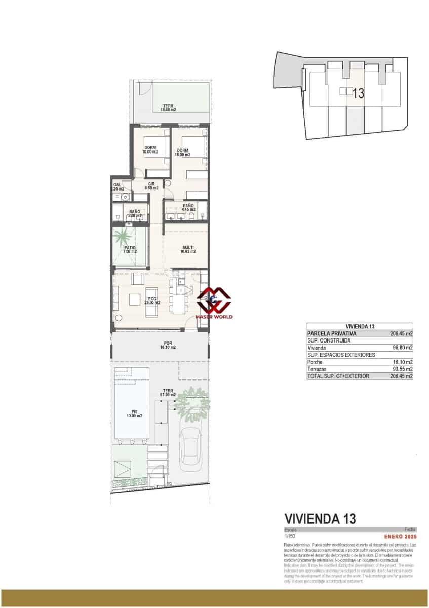 3 soverom Bungalow til salgs i Pilar de la Horadada med svømmebasseng garasje - € 434 000 (Ref: 9978775)