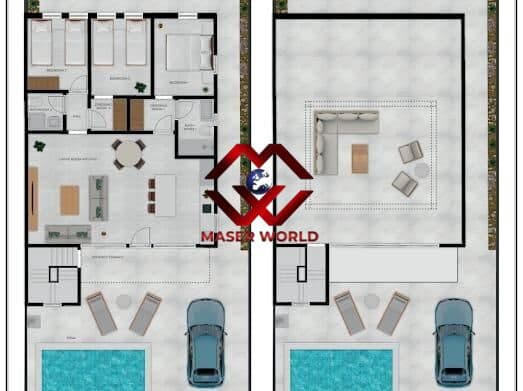 Chalet de 3 habitaciones en La Pinilla, Fuente Alamo de Murcia en venta con piscina - 274.780 € (Ref: 9998775)