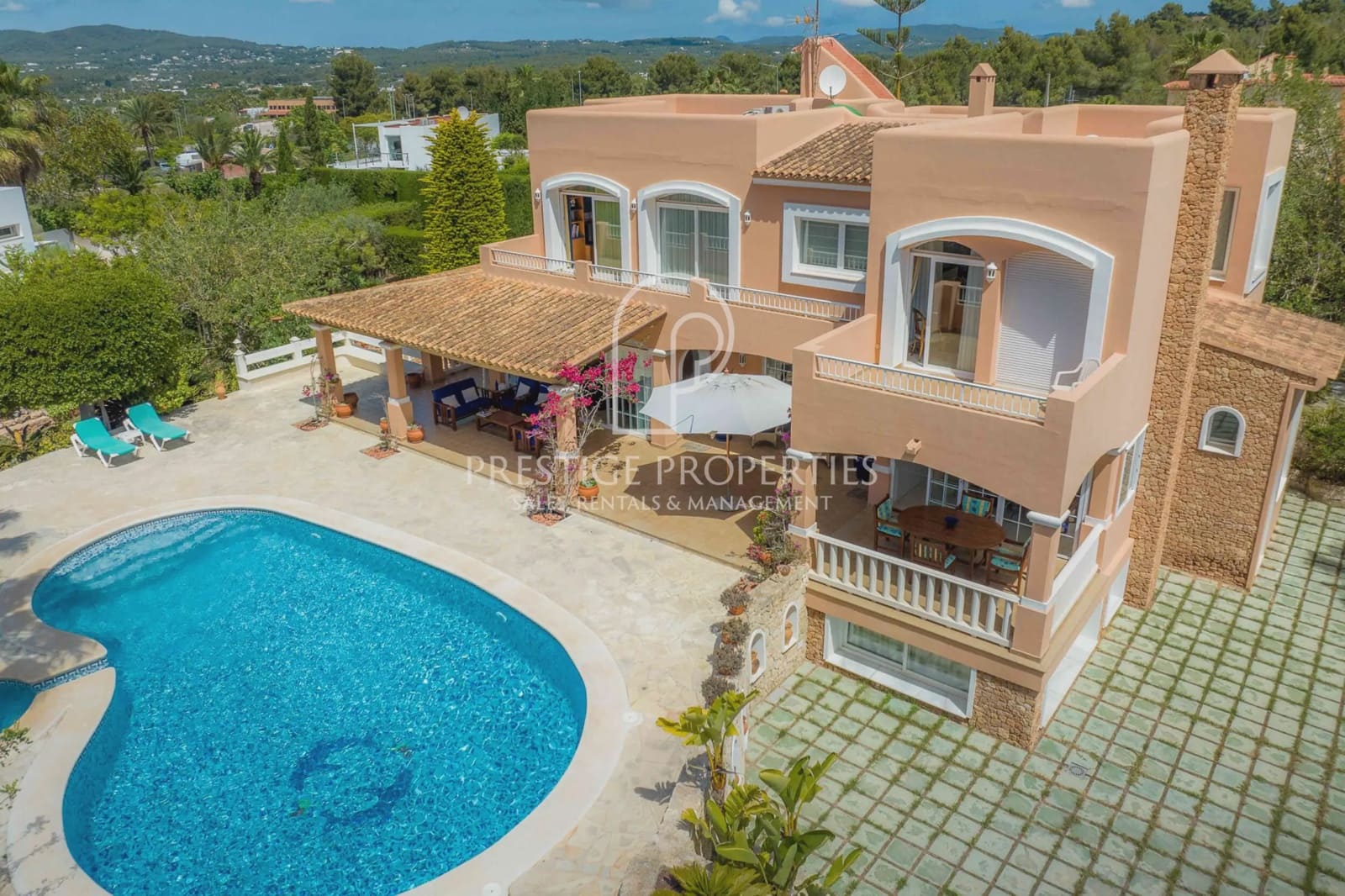 5 chambre Villa/Maison à vendre à Santa Eulalia / Santa Eularia avec piscine garage - 3 960 000 € (Ref: 8286144)