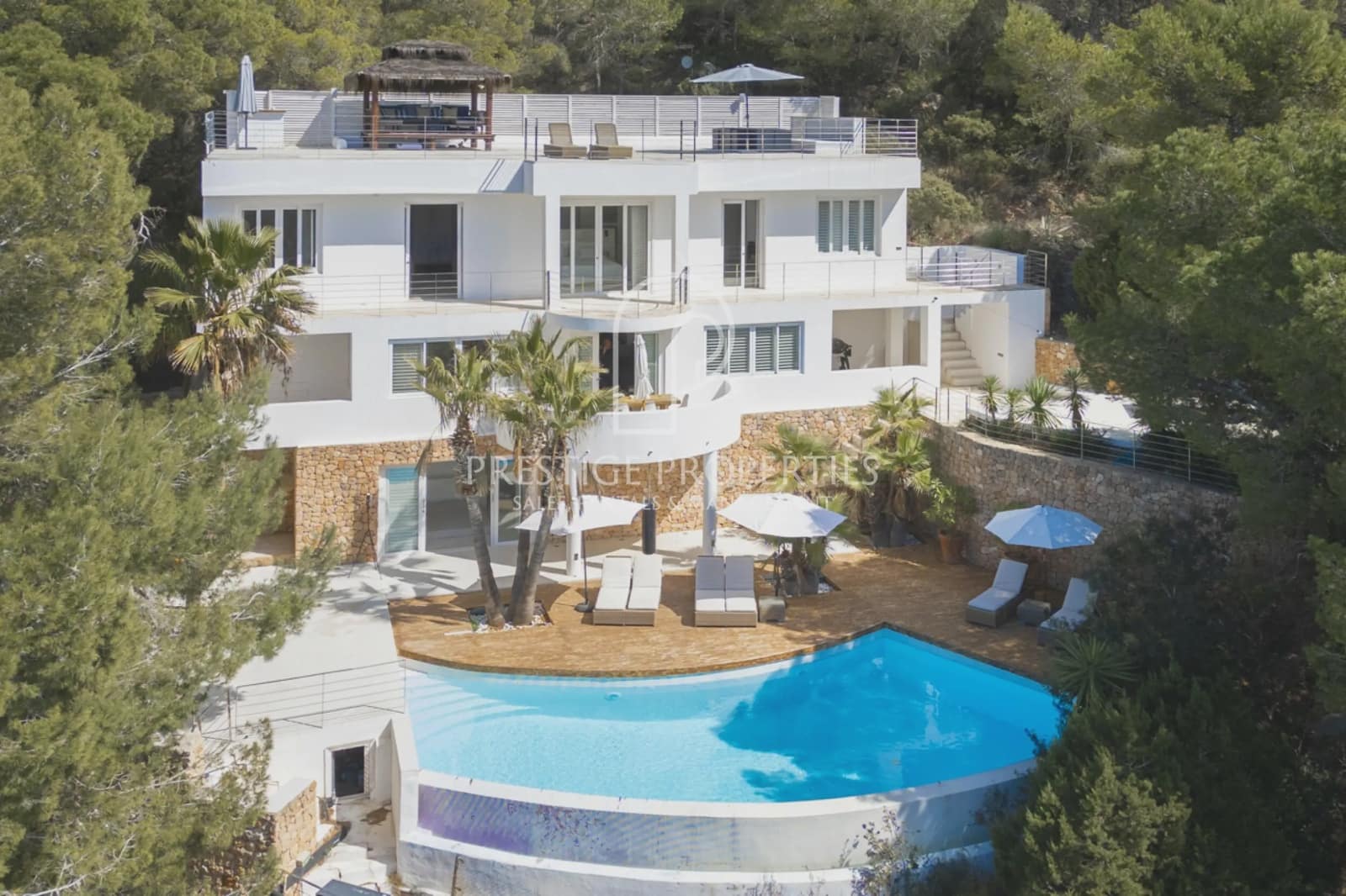 6 chambre Villa/Maison à vendre à San Jose / Sant Josep de Sa Talaia avec piscine garage - 3 800 000 € (Ref: 8736557)