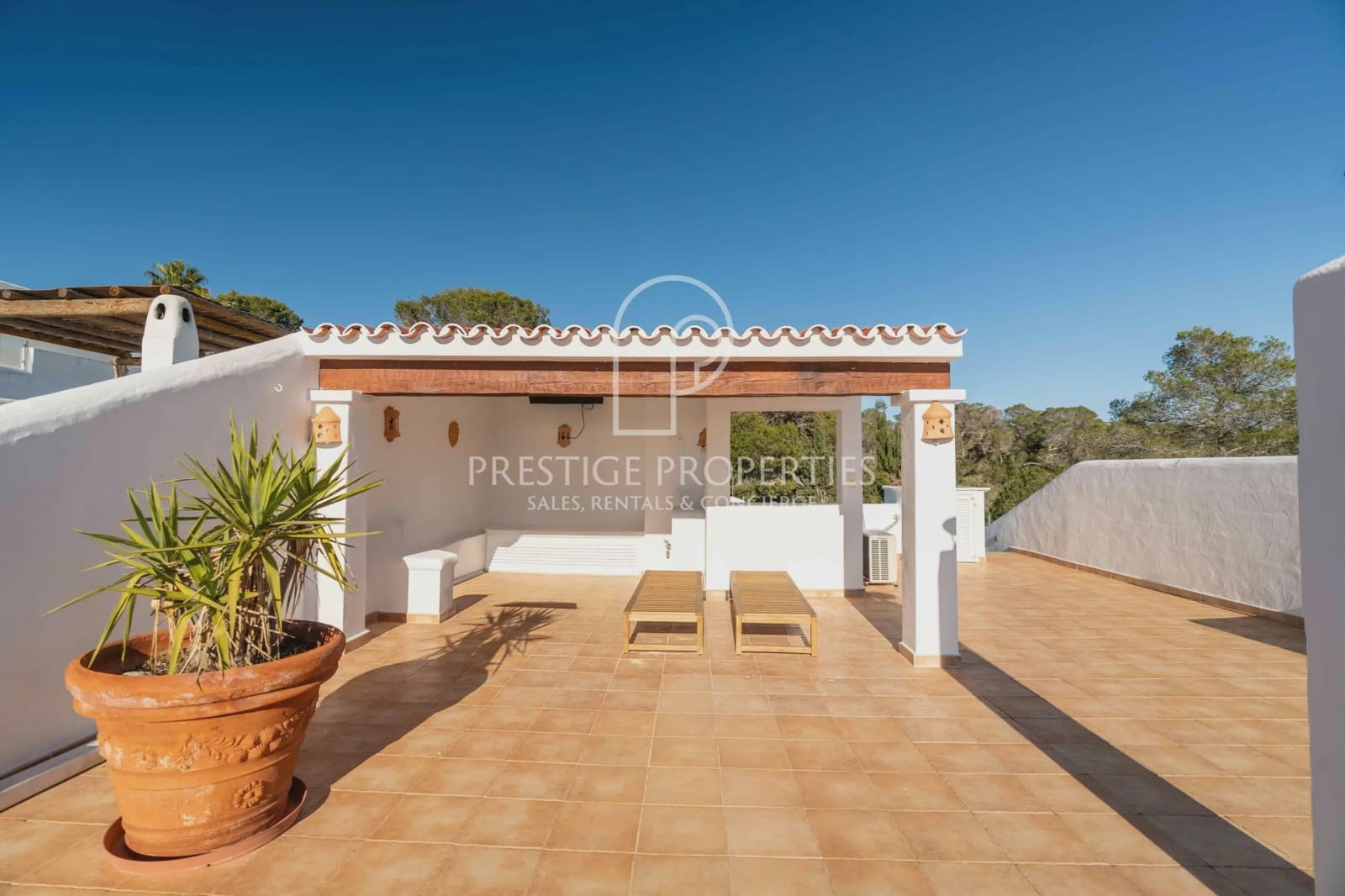 2 chambre Villa/Maison Mitoyenne à vendre à San Jose / Sant Josep de Sa Talaia avec piscine garage - 1 050 000 € (Ref: 9535339)