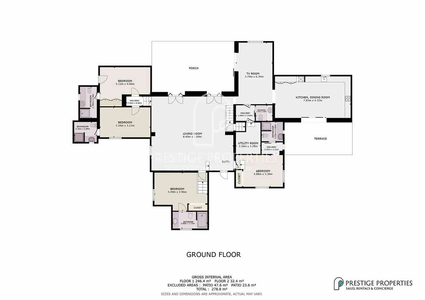 5 camera da letto Villa in vendita in Santa Eulalia / Santa Eularia con piscina garage - 4.950.000 € (Rif: 9719195)