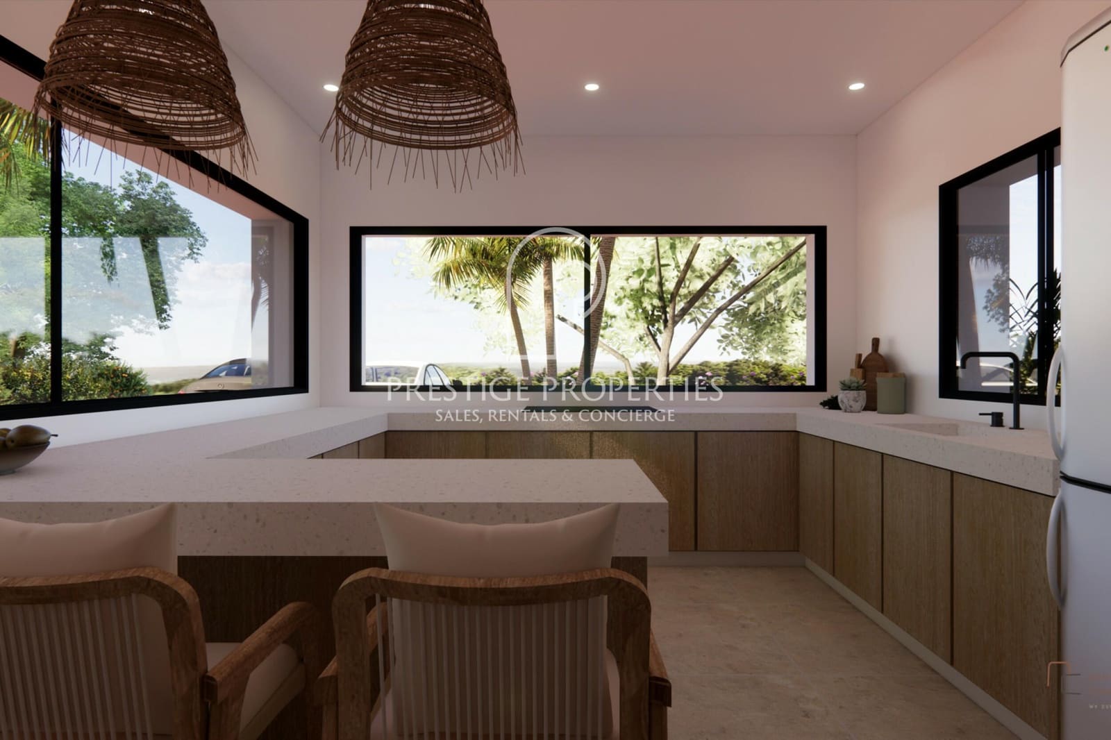 4 makuuhuone Huvila myytävänä paikassa Sant Antoni de Portmany mukana uima-altaan 
autotalli - 4 200 000 € (Ref: 9777339)