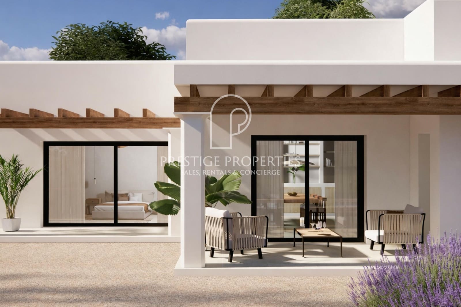 4 makuuhuone Huvila myytävänä paikassa Sant Antoni de Portmany mukana uima-altaan 
autotalli - 4 200 000 € (Ref: 9777339)