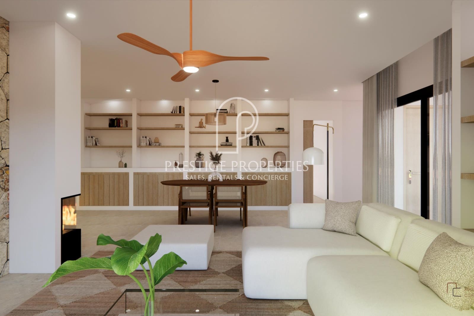 4 makuuhuone Huvila myytävänä paikassa Sant Antoni de Portmany mukana uima-altaan 
autotalli - 4 200 000 € (Ref: 9777339)