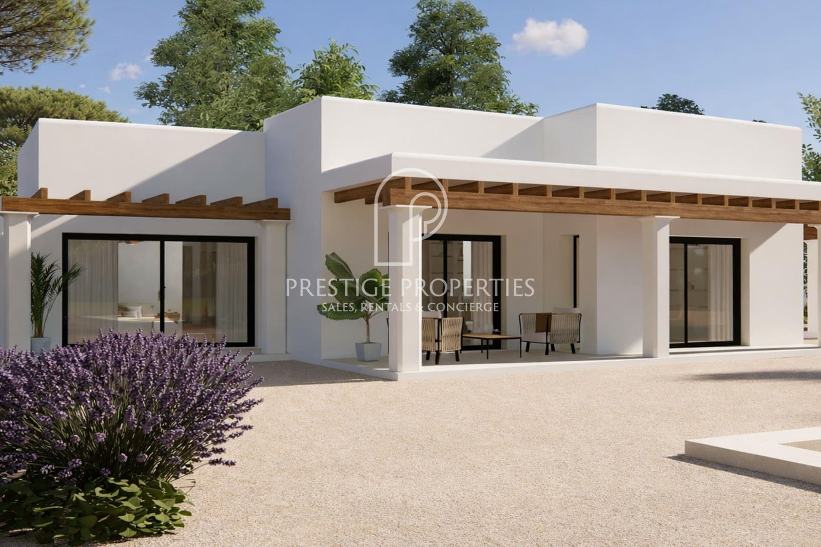 4 makuuhuone Huvila myytävänä paikassa Sant Antoni de Portmany mukana uima-altaan 
autotalli - 4 200 000 € (Ref: 9777339)