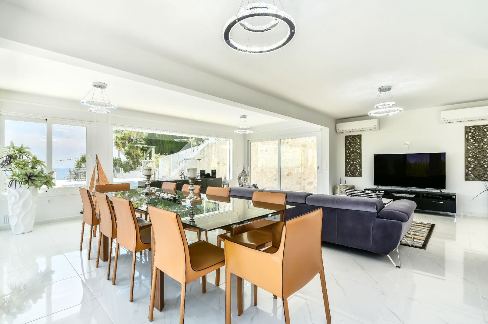 5 sypialnia Willa na sprzedaż w Calpe / Calp z basenem garażem - 1 375 000 € (Ref: 7935276)