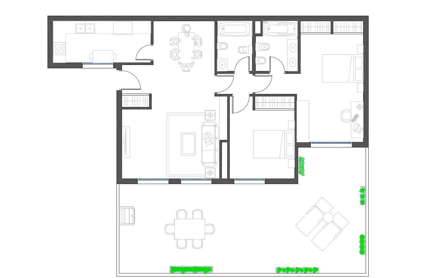 2 Zimmer Apartment zu verkaufen in Torrequebrada mit Pool - 425.000 € (Ref: 9686345)