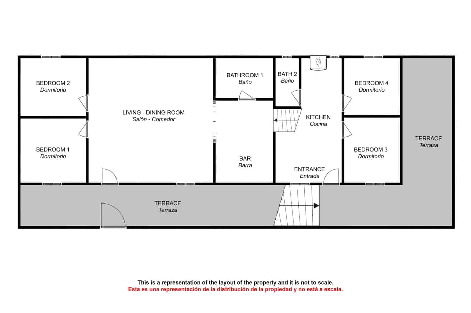 4 soveværelse Finca/Landehus til salg i Pizarra - € 130.000 (Ref: 3453008)