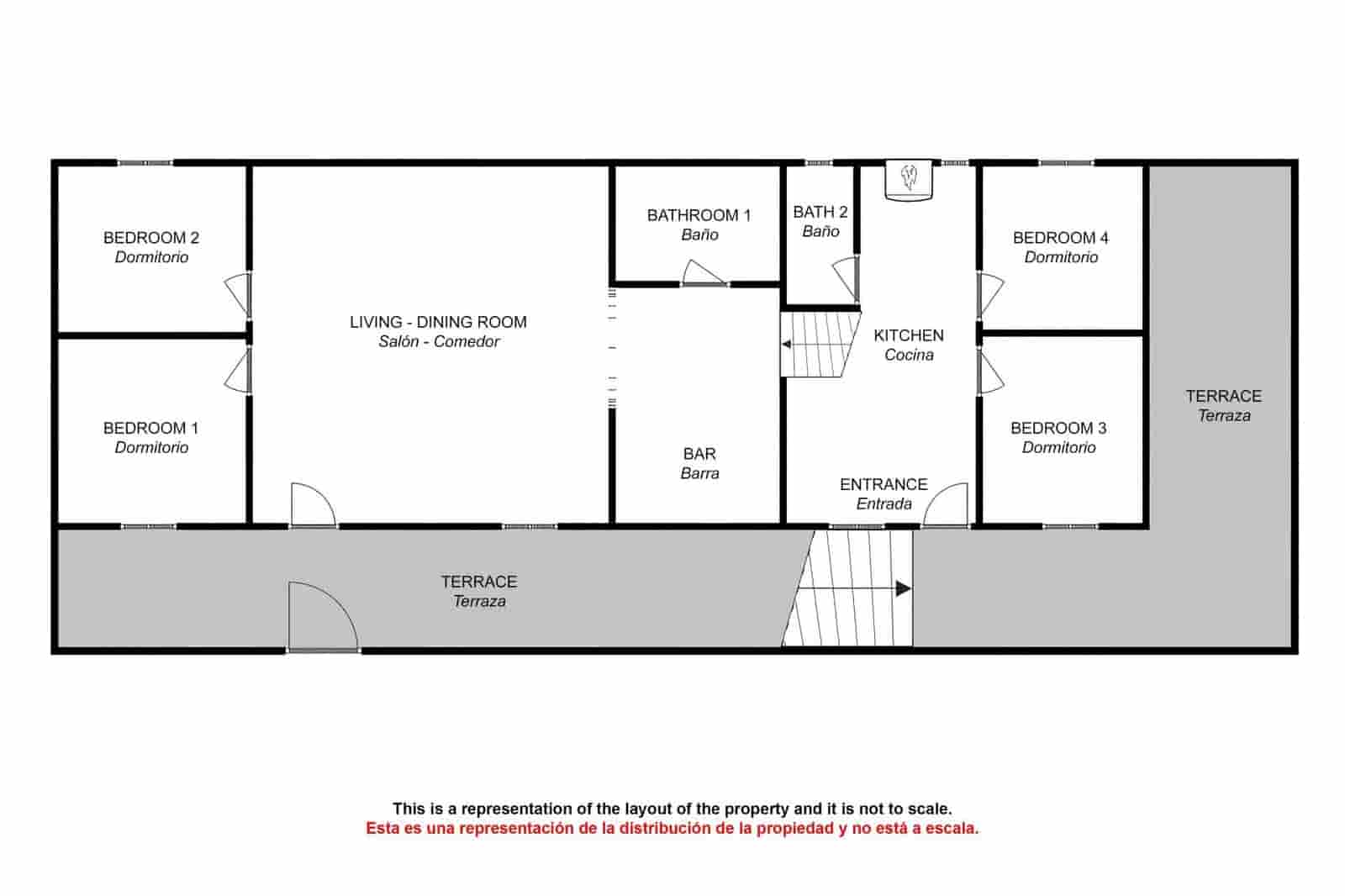 4 soveværelse Finca/Landehus til salg i Pizarra - € 130.000 (Ref: 3453008)