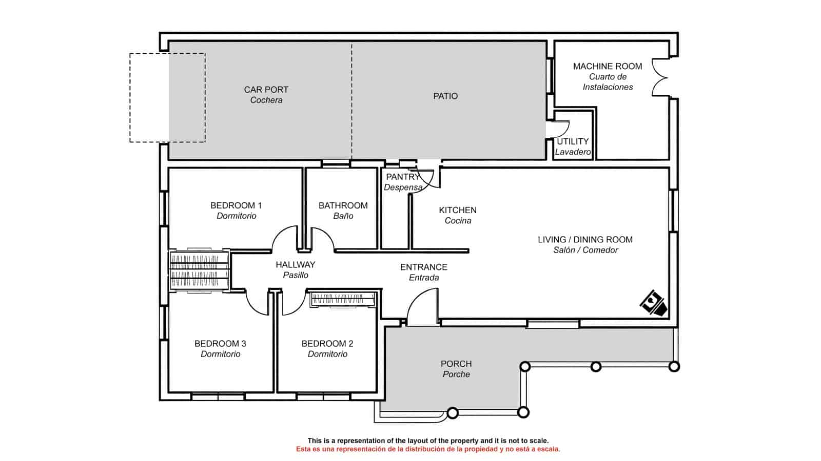 3 sovrum Finca/Hus på landet till salu i Almogia med pool - 259 000 € (Ref: 3596063)