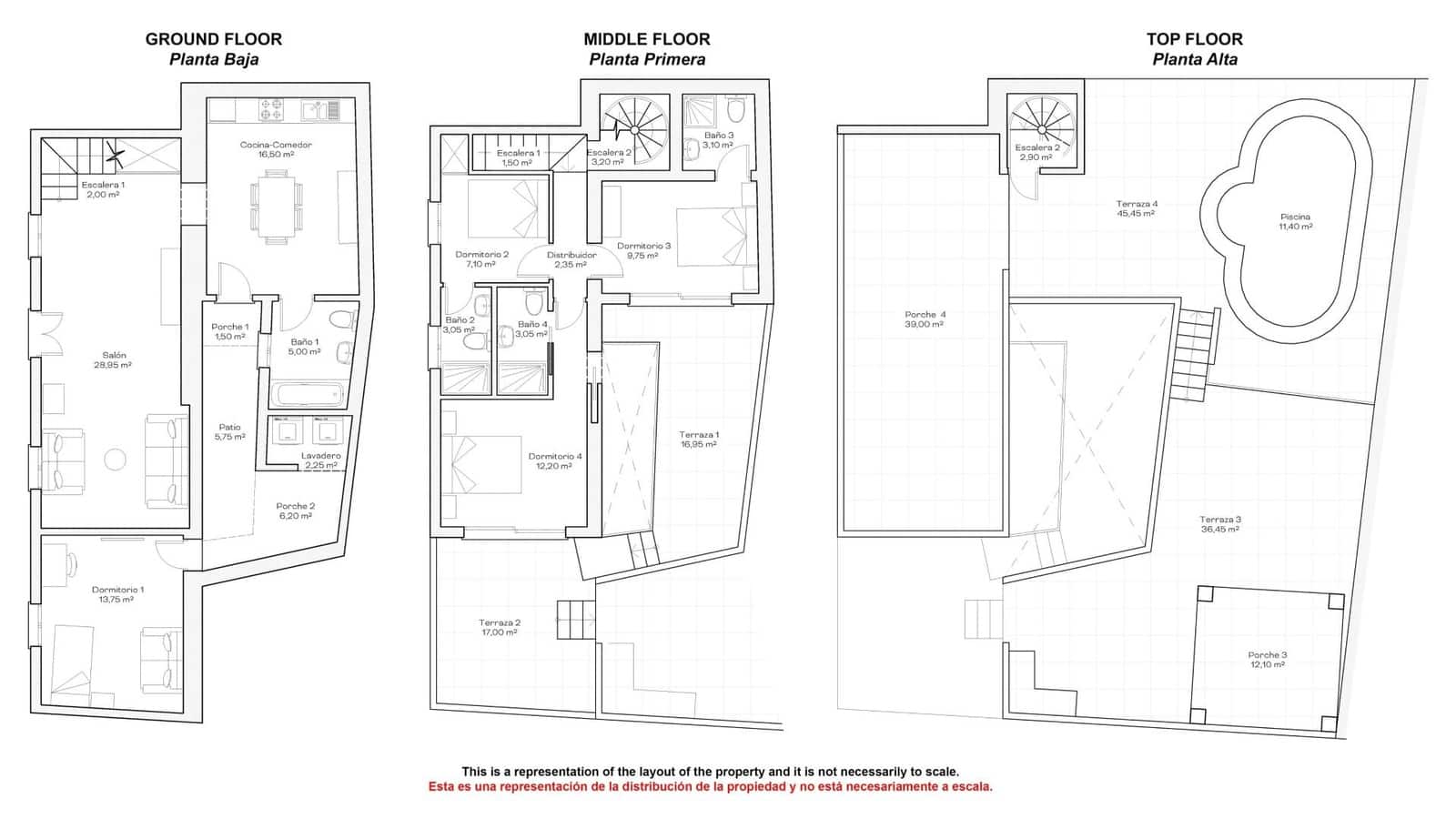 4 bedroom Townhouse for sale in Alhaurin el Grande with pool - € 489,000 (Ref: 9311913)