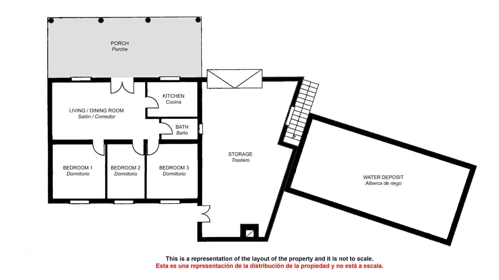 3 soveværelse Finca/Landehus til salg i Guaro med swimmingpool - € 330.000 (Ref: 9395275)