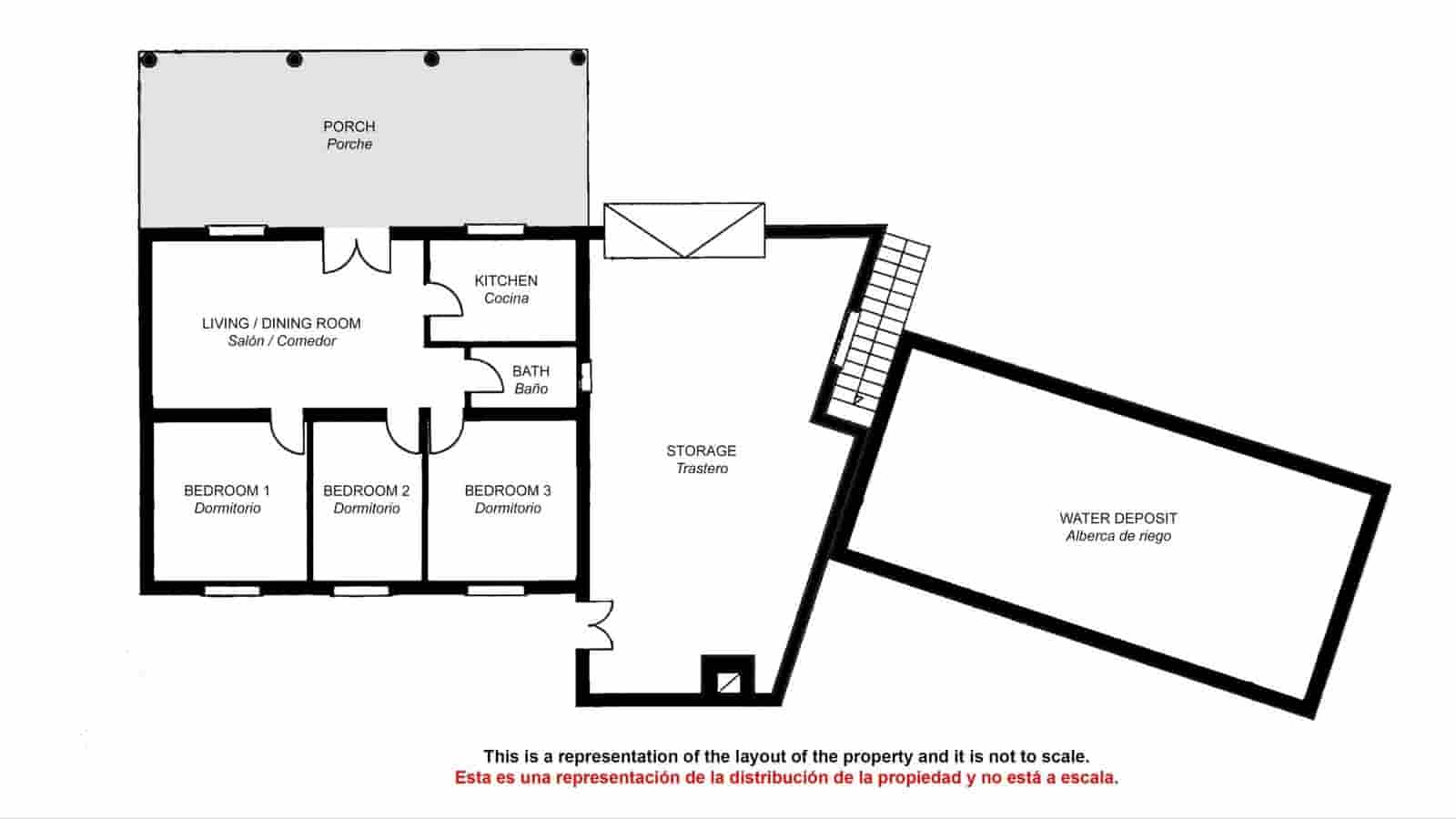 3 soveværelse Finca/Landehus til salg i Guaro med swimmingpool - € 330.000 (Ref: 9395275)