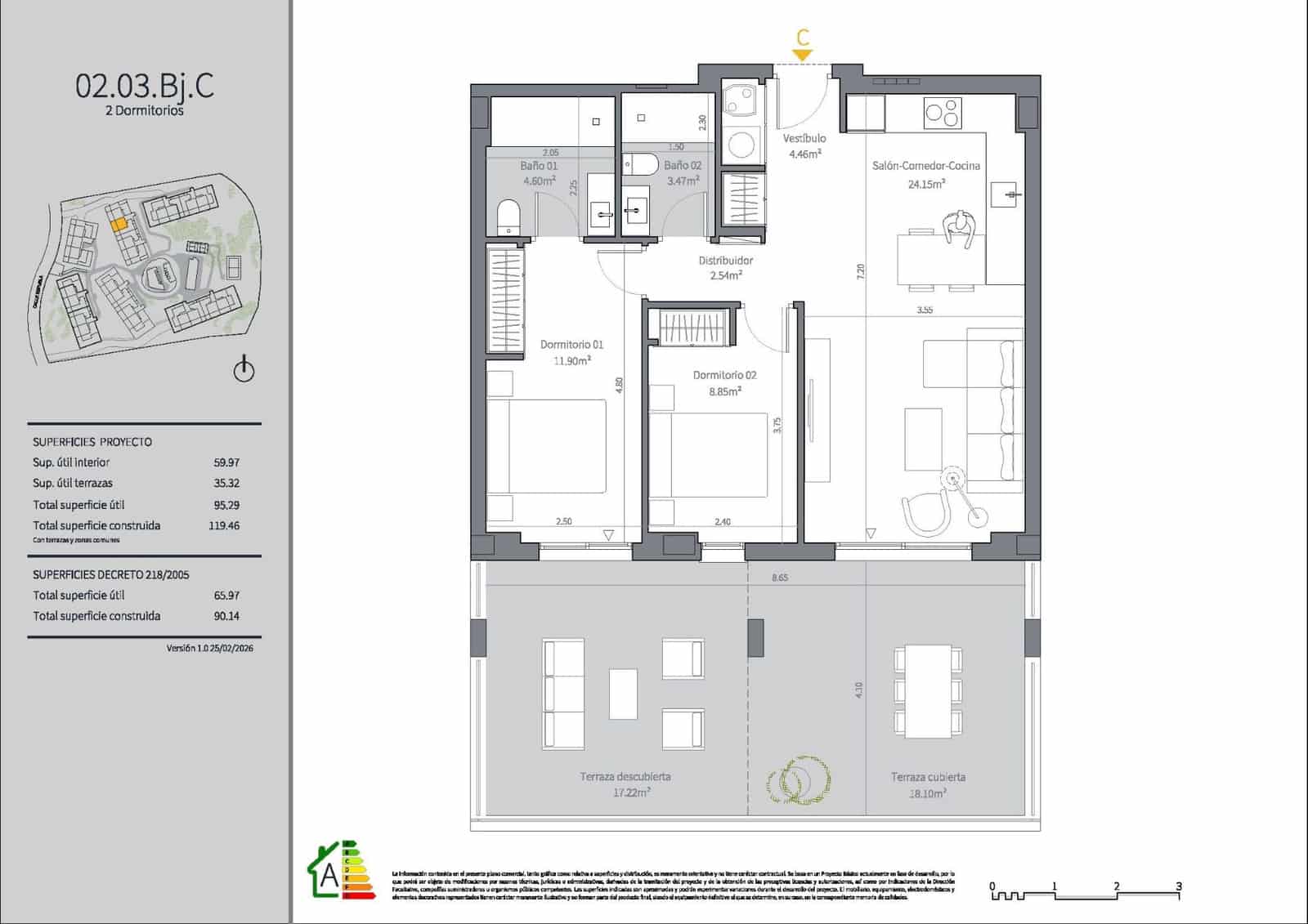 2 bedroom Apartment for sale in Mijas Costa with pool - € 325,000 (Ref: 9724905)