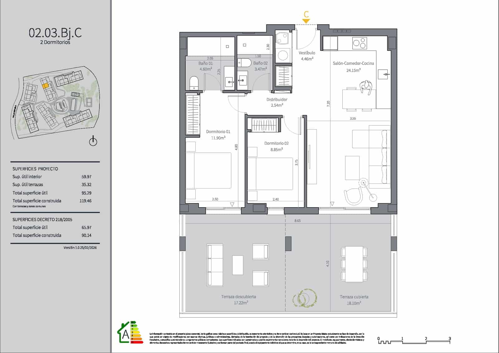 2 bedroom Apartment for sale in Mijas Costa with pool - € 325,000 (Ref: 9724905)
