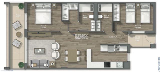 2 soveværelse Lejlighed til salg i Torrox Pueblo, Torrox med garage - € 206.000 (Ref: 8879217)