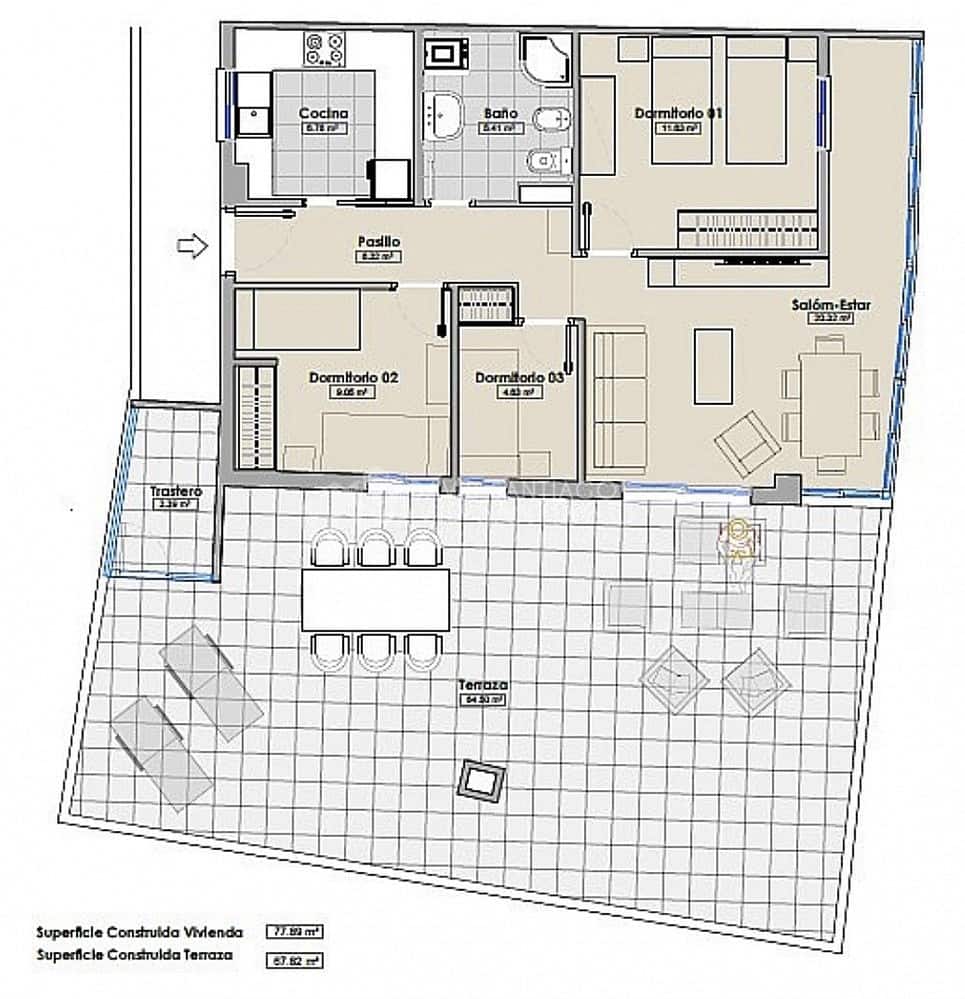 3 bedroom Apartment for sale in Torre del Mar with pool - € 360,000 (Ref: 9142274)