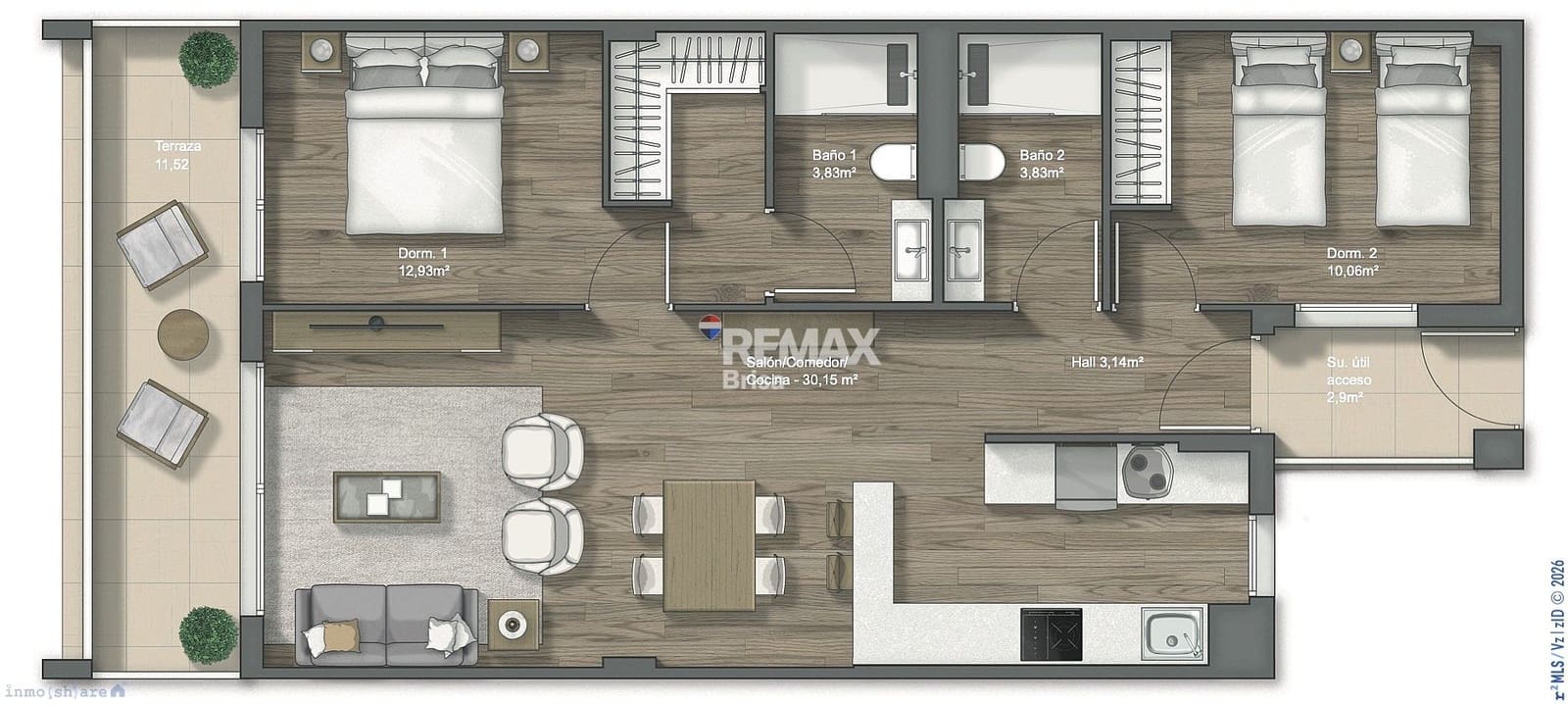 2 camera da letto Appartamento in vendita in Torrox con piscina garage - 289.000 € (Rif: 9930751)
