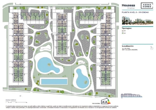 2 soveværelse Lejlighed til salg i Almería by med swimmingpool garage - € 285.000 (Ref: 10130922)