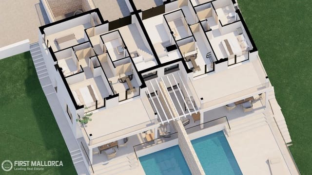 3 slaapkamer Halfvrijstaande villa te koop in Cala d'Or, Santanyí met zwembad garage - € 1.650.000 (Ref: 10008065)