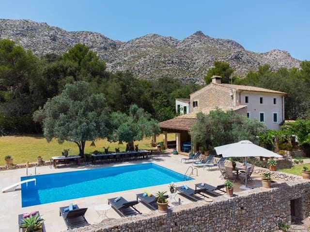 12 soverom Finca/Herregård til leie i Pollensa / Pollenca med svømmebasseng garasje - € 25 000 (Ref: 7348217)