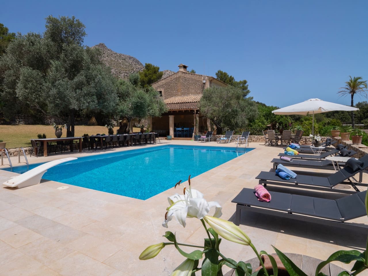 12 soveværelse Finca/Landehus til leje i Pollensa / Pollenca med swimmingpool garage - € 25.000 (Ref: 7348217)