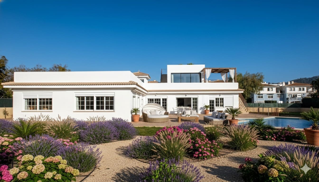 6 sypialnia Willa na sprzedaż w Santa Ponsa z basenem garażem - 2 600 000 € (Ref: 8038911)