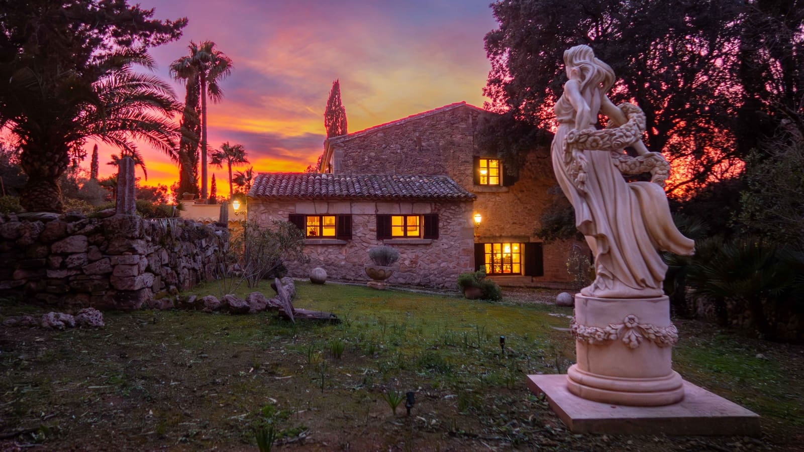 4 sovrum Finca/Hus på landet till salu i Algaida med pool garage - 2 750 000 € (Ref: 9624132)