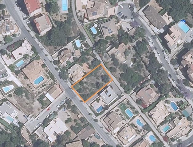 Byggetomt til salgs i Cala Mayor, Palma de Mallorca - € 735 000 (Ref: 9824115)