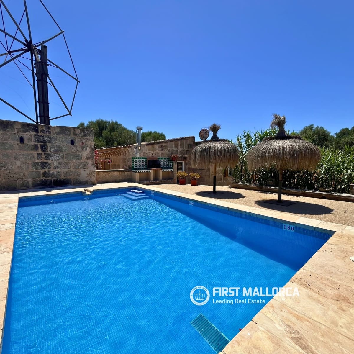 1 soveværelse Finca/Landehus til leje i Campos med swimmingpool garage - € 2.400 (Ref: 9906662)