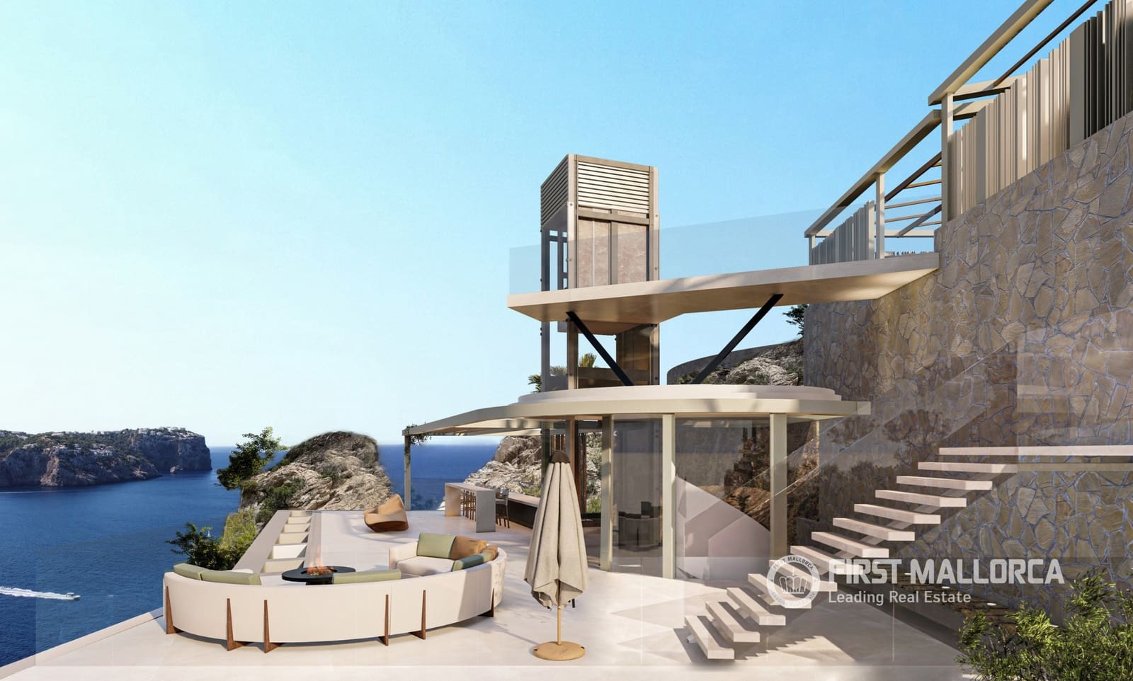 6 sypialnia Willa na sprzedaż w Puerto de Andratx z basenem garażem - 23 000 000 € (Ref: 9944917)
