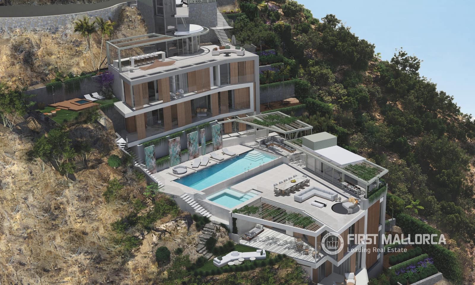 6 sypialnia Willa na sprzedaż w Puerto de Andratx z basenem garażem - 23 000 000 € (Ref: 9944917)