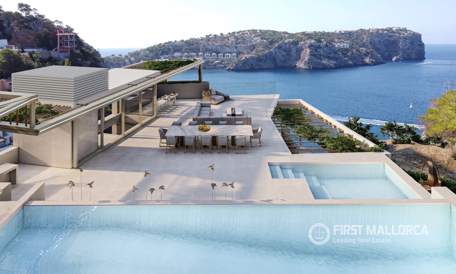 6 sypialnia Willa na sprzedaż w Puerto de Andratx z basenem garażem - 23 000 000 € (Ref: 9944917)