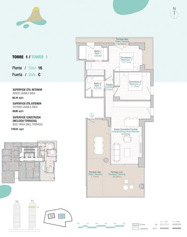 2 makuuhuone Huoneisto myytävänä paikassa Pueblo, Calpe / Calp mukana uima-altaan 
autotalli - 650 000 € (Ref: 10059730)