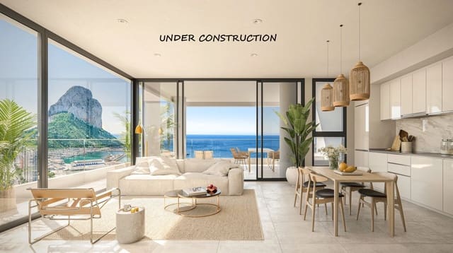 2 makuuhuone Huoneisto myytävänä paikassa Pueblo, Calpe / Calp mukana uima-altaan 
autotalli - 650 000 € (Ref: 10059730)