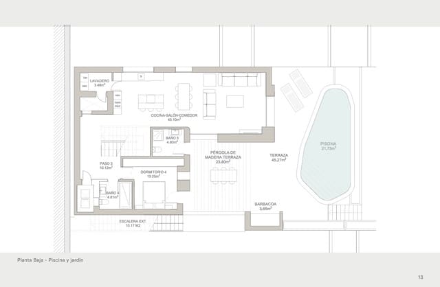 4 sovrum Villa till salu i Benissa med pool garage - 1 150 000 € (Ref: 10059746)