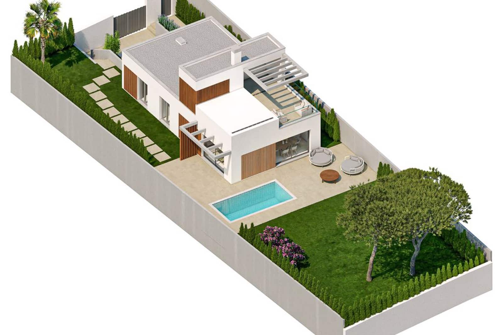 Chalet de 3 habitaciones en Finestrat en venta con piscina - 890.000 € (Ref: 10059747)