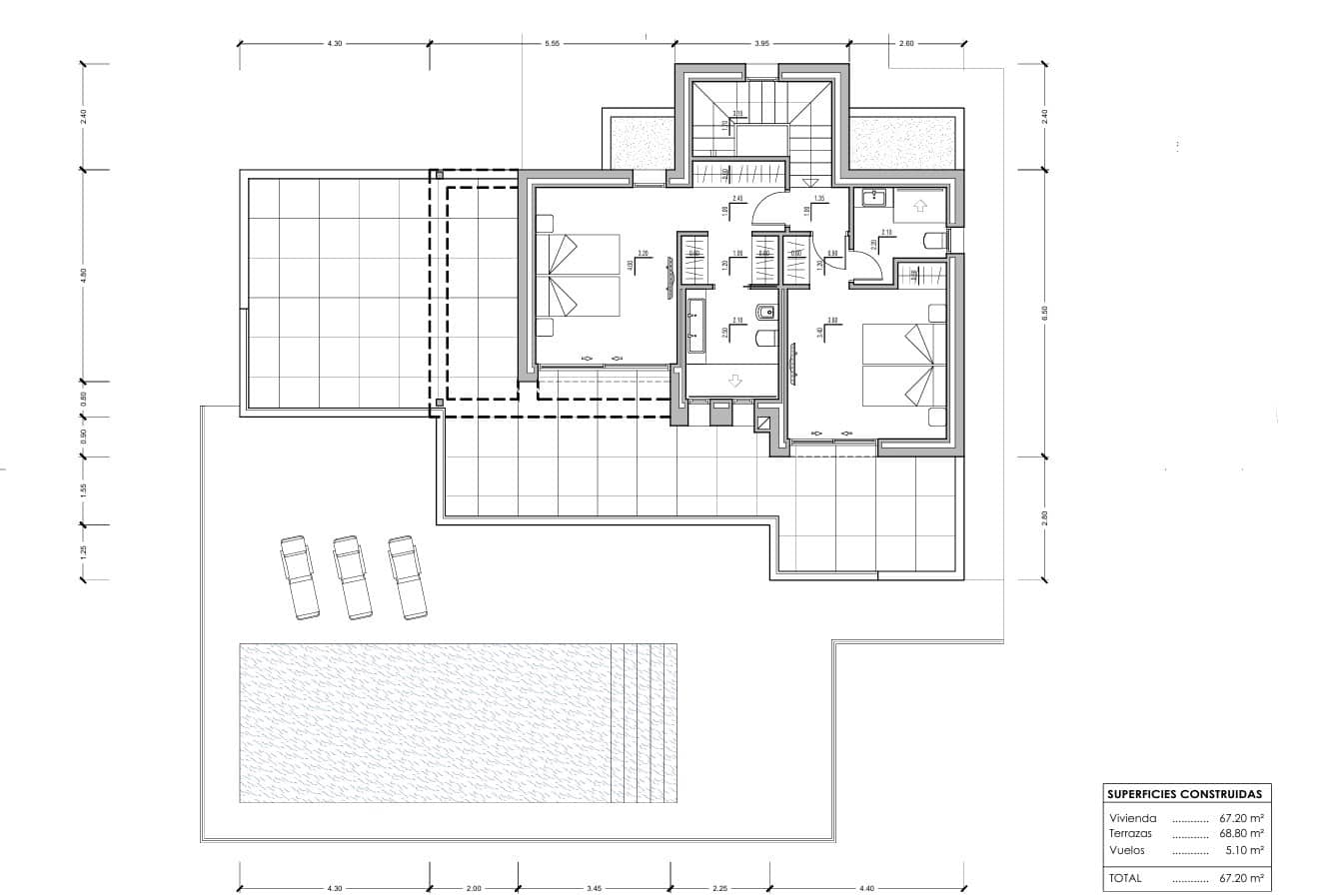 Chalet de 3 habitaciones en Calpe / Calp en venta con piscina garaje - 1.135.000 € (Ref: 10059775)