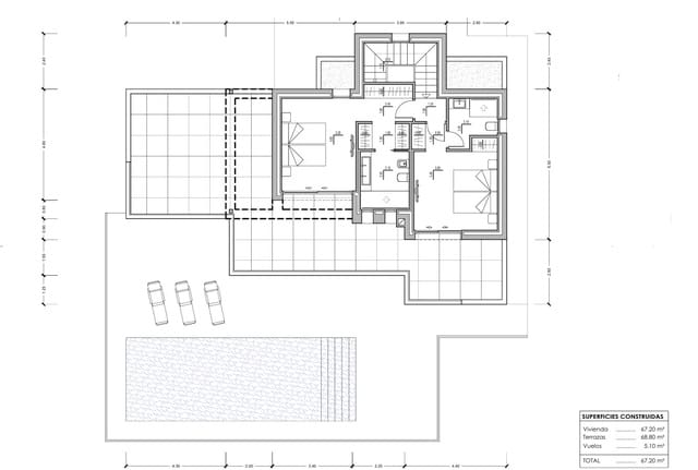 Chalet de 3 habitaciones en Calpe / Calp en venta con piscina garaje - 1.135.000 € (Ref: 10059775)