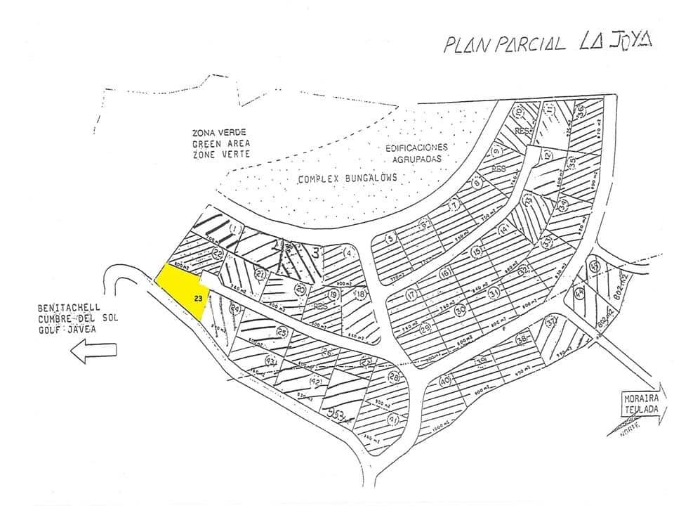 Building Plot for sale in Benitachell / Benitatxell - € 145,000 (Ref: 7287469)