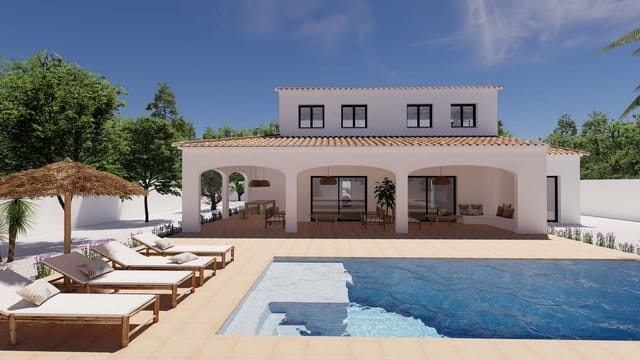 4 soverom Villa til salgs i Moraira, Teulada-Moraira med svømmebasseng garasje - € 1 549 000 (Ref: 7670423)